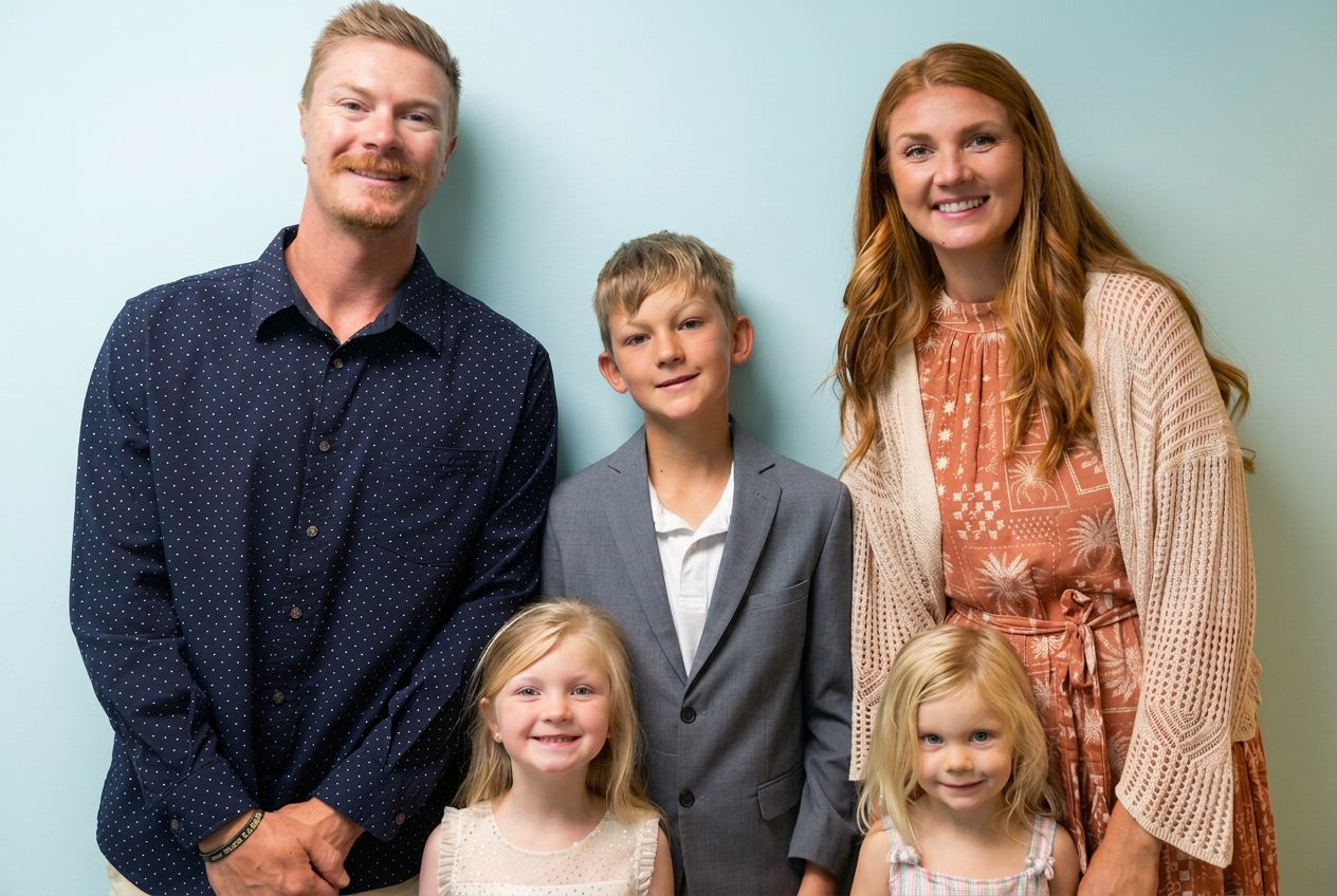 The Hobbs family in St. Augustine, Florida